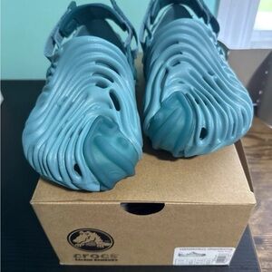 CROCS Blue Loafers & Slip-Ons